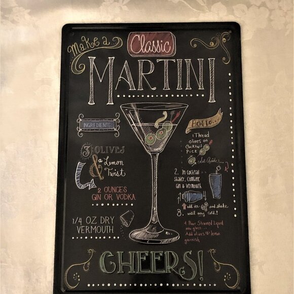 Vintage Repro Tin Signs - Martini - Picture 5 of 7